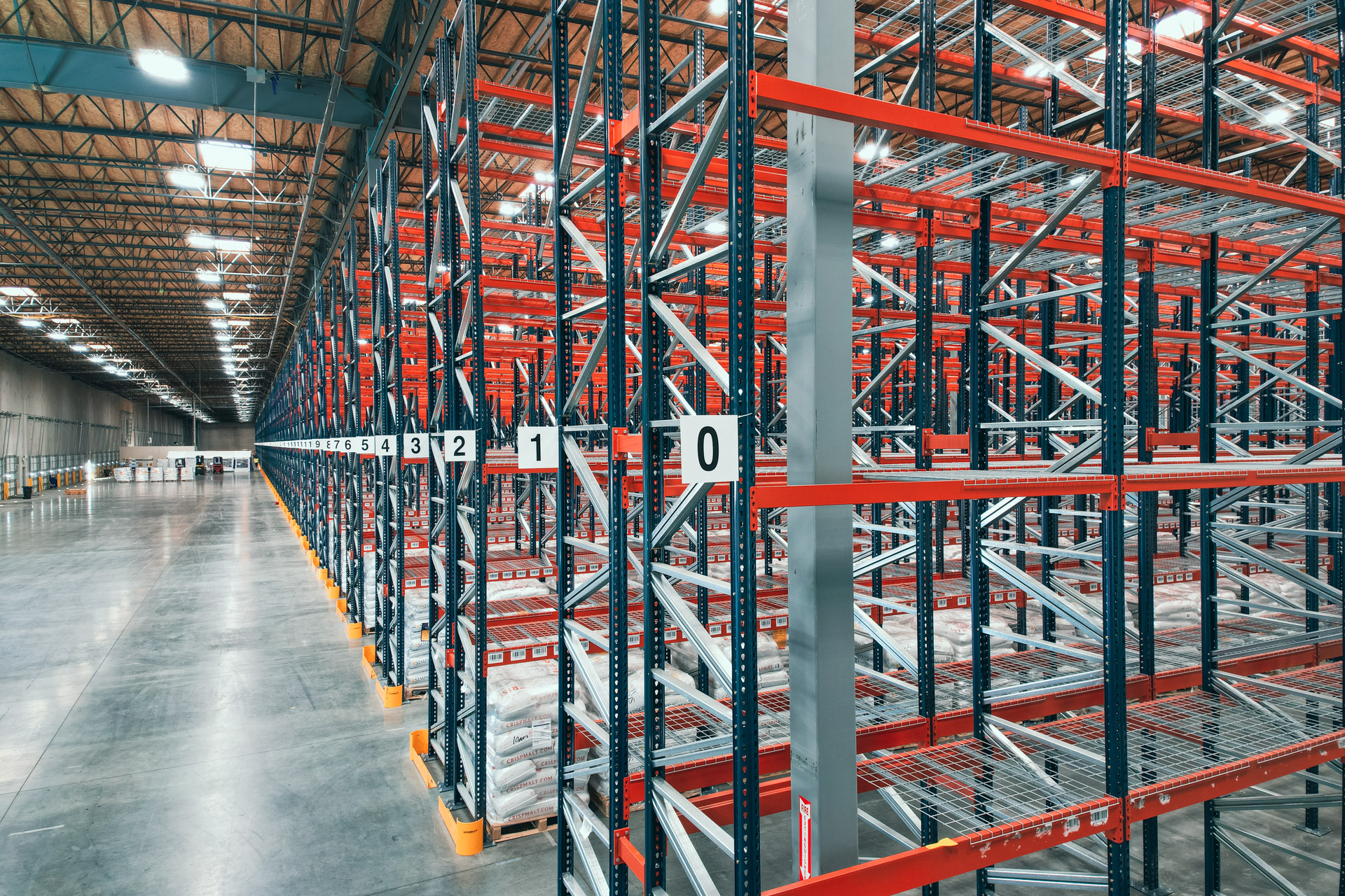 Industrial warehouse racking installation in Pasadena Texas